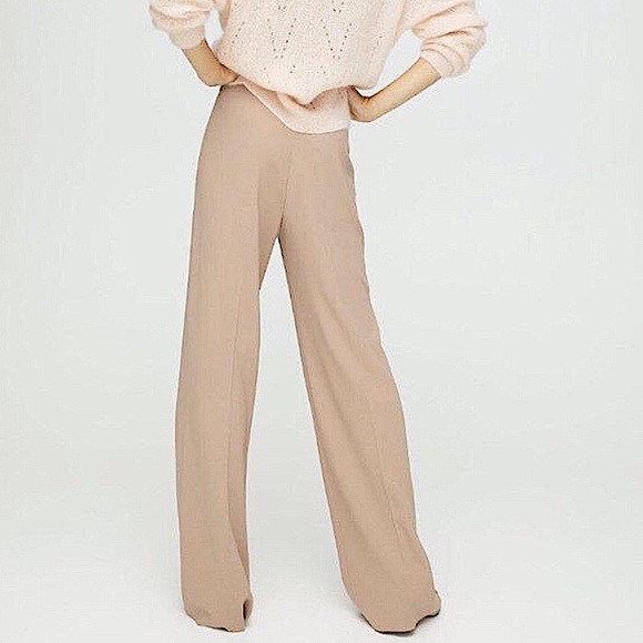 Aritzia Pants - Aritzia Wilfred Wide Leg Pant Olive Green Size US4